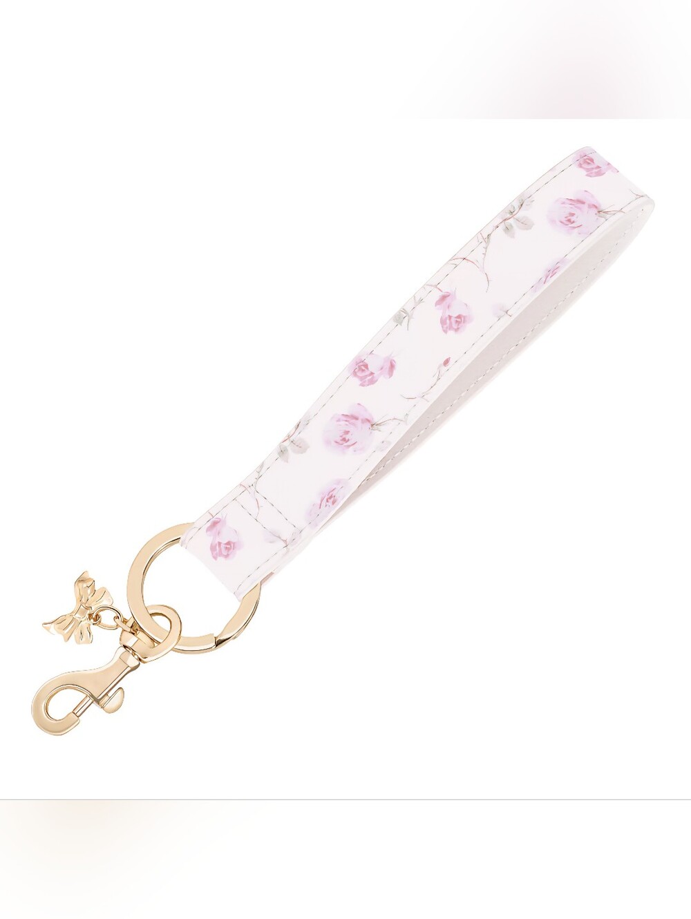 NWT LoveShackFancy x Case-Mate X Target Ribbon Rosa Flora Wristlet Keychain